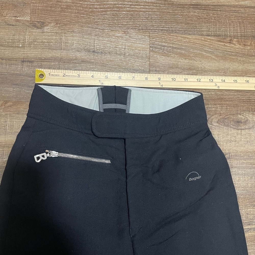 Bogner Womens Vintage Stirrup Ski Pants Black High Waist Made in USA Size 6 - Picture 5 of 8